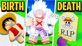 Birth to Death of Monkey D Luffy in Roblox Brookhaven RP!!