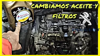 HOW to change OIL and FILTERS peugeot 307 hdi