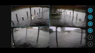 Hurricane Ida Hopedale dock Ring camera video