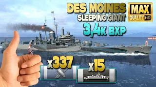 Des Moines: Difficult game excellent mastered - World of Warships