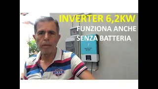 INVERTER  FOTOVOLTAICO 6,2 kW    420  EURO   ANCHE SENZA BATTERIA FAI DA TE