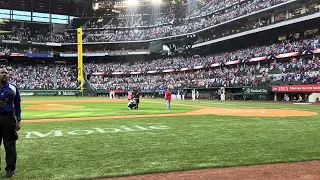 Zac Collier National Anthem @ Texas Rangers