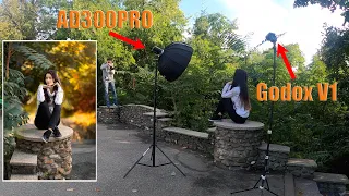 2 LIGHT  PHOTOSHOOT - Behind the Scenes | Godox AD300pro  & V1