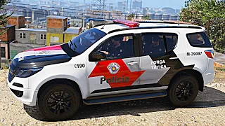 BATEU DE FRENTE COM A FORÇA TÁTICA - PMESP | GTA 5 POLICIAL 💀