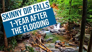 Skinny Dip Falls   A Year After the Flooding