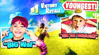 CAN THIS 7 and 8 YEAR OLD WIN IN FORTNITE?!?