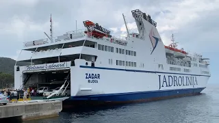 Jadrolinija ferry, Zadar arrival and departure in Stari Grad