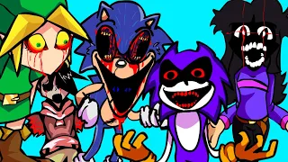 NEEDLEMOUSE, SONIC.EXE, BEN, AND MORE ARE HERE!! Friday Night Funkin Creepypasta Collection FNF Mod
