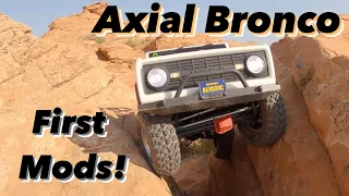 Axial Ford Bronco First Mods! Shorter Shock Test