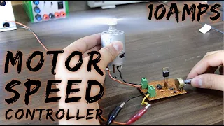 Making a Powerful PWM DC Motor Speed Controller 12v 10A || Concept of Freewheeling Diode