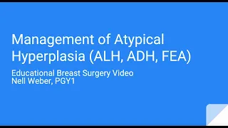 Management of Atypical Hyperplasia