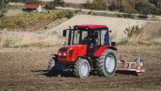 Brand New MTZ BELARUS 1025.6 with Roller Compactor on a Freshly Planted Barley Field