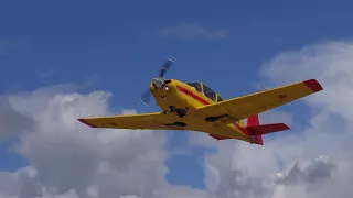 Planes taking off at Krechevitsy Airport (An-2, IAR-823, Il-14)