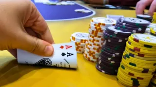 $3000 Pot In The VERY First Hand!! 5/10/20 Cash Game VLOG