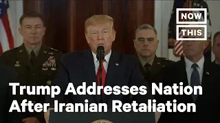 Pres. Trump Addresses Nation After Iranian Retaliation Attack | NowThis