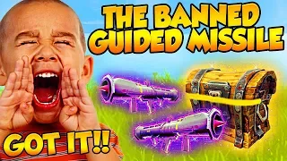 ANGRY KID GETS *BANNED “GUIDED MISSILE” ON FORTNITE! (Funny Fortnite Trolling)