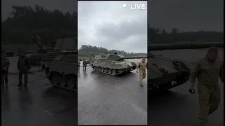 👍👍👍Тренування українських екіпажів на Leopard 1