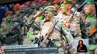 Desfile das tropas especiais Fuzileiros navais  Comandos  operações especiais e os Paraquedistas