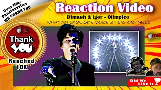 🎶2 Americans React To: Dimash & Igor | Olimpico🎶 #reaction #dimashkudaibergen #dimash #димаш #dears