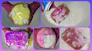 { ASMR } Sponge Squeezing 🧽 🧼 Thick Creamy Suds 🤩 Laundry Powder, Dish Soap & Hot Water 🥵