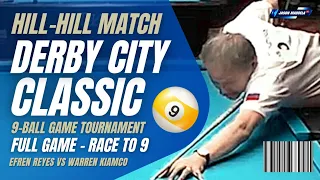 ⭐ Efren Reyes Full Game Derby City Classic 9-Ball Match billiards pool tournament #efrenreyes