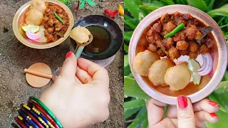 chole Bhature Recipe ll Aliya's Mini Kitchen #Miniaturecholebhature #Minifood #cholapoori