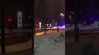 Finnish police chasing a car 2019