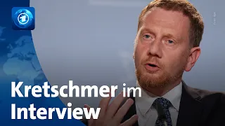 Migration erstes Thema für Deutschland-Pakt | Sachsens Ministerpräsident Kretschmer im Interview