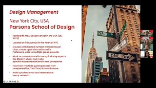 "Discover the MSc in Luxury Management & Marketing: Live from Paris the World Capital of Luxury"