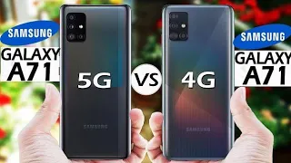 Samsung Galaxy A71 5G vs Samsung Galaxy A71 4G