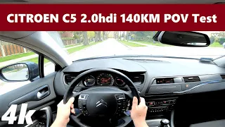 Citroen C5 III (2010) 2.0hdi 140KM POV DRIVE Test & Acceleration | French comfort | 4K #27