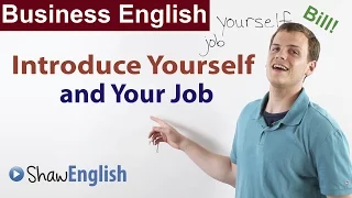 Business English: Introduce Yourself and Your Job