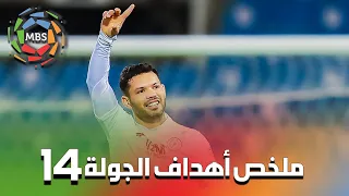 ملخص أهداف الجولة 14 من الدوري السعودي للمحترفين 2022/2021