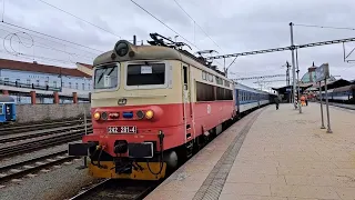 Vlaky Plzeň hl.n. 3.2.2024 w/@jaks_vlaky_cz