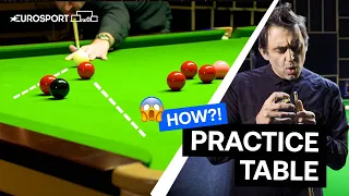 How to TOPSPIN and BACKSPIN w/ Ronnie O'Sullivan | Practice Table | Eurosport Snooker
