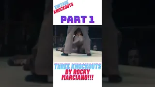 VINTAGE KNOCKOUTS PART 1...3 Rocky Marciano Knockouts!!! #Shorts