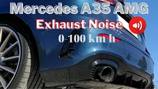 Mercedes A35 AMG 2020 Exhaust Pure Sound & Acceleration 0-100km/h | PeriTroxon.gr