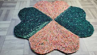 आसनी से बनाए चौकोर आकार का Heart shape big doormat | Doormat making at home easy way#doormat