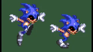 SONIC.EXE sprites for 3 minutes and 55 seconds