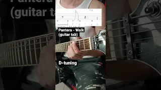 Easy guitar tab: Pantera - Walk