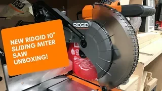 New! Ridgid 10" Sliding Miter Saw (R4210)