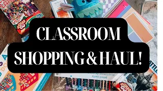 CLASSROOM SHOPPING VLOG & HAUL// FIRST YEAR TEACHER