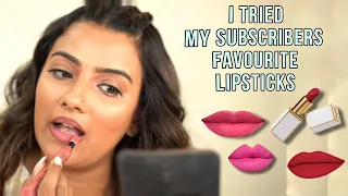 I Tried My Subscribers' Most Favourite Lipsticks | Starting Rs 100/- Can't Believe This 😇