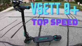 VSETT 9+ Top Speed Test with GPS (all gears)