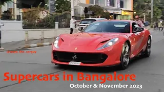 Supercars in Bangalore & Chennai//Oct & Nov 2023