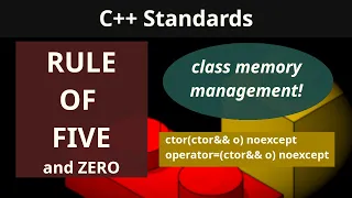 Explaining the RULE OF FIVE & ZERO (C++ Class Standards)