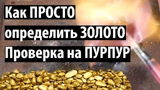 Как найти золото в руде проверка на пурпур в камне в глине угле в горах