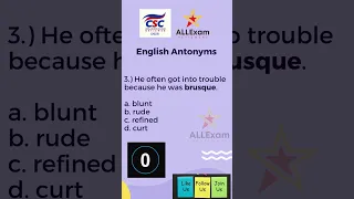 CSC Reviewer 2023: English Antonyms  | lumabas to sa csc exam  😱