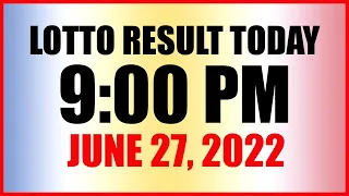 Lotto Result Today 9pm Draw June 27 2022 Swertres Ez2 Pcso