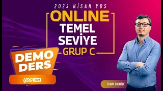 GRUP C   YDS+YÖKDİL İLKBAHAR 2023 - Demo Ders